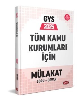Tüm Kamu Kurumları GYS Mülakat Soru Cevap Data Yayınları