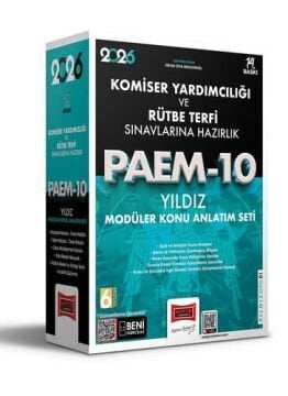 2026 PAEM Komiser Yardımcılığı ve Rütbe Terfi Sınavlarına Hazırlık Yıldız Modüler Konu Anlatım Seti Yargı Yayınları