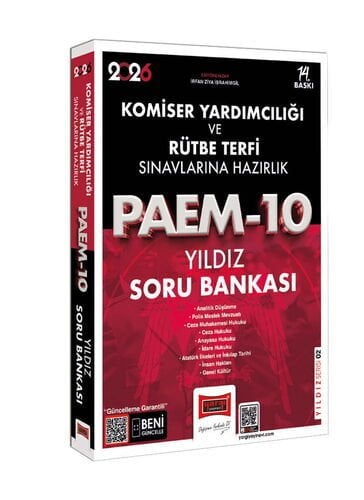 2026 PAEM Komiser Yardımcılığı ve Rütbe Terfi Sınavlarına Hazırlık Yıldız Soru Bankası Yargı Yayınları
