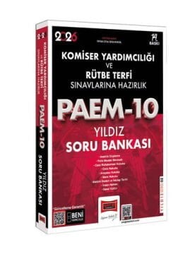 2026 PAEM Komiser Yardımcılığı ve Rütbe Terfi Sınavlarına Hazırlık Yıldız Soru Bankası Yargı Yayınları