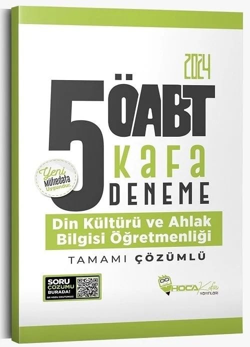 Hoca Kafası 2024 ÖABT Din Kültürü ve Ahlak Bilgisi Öğretmenliği 5 Kafa  Deneme Çözümlü Hoca Kafası Yayınları