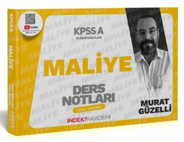 2025 KPSS A Grubu Maliye Video Ders Notları - Murat  Güzelli İndeks Akademi Yayıncılık