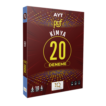IQ Yayınları AYT PÜF Kimya 20 Branş Deneme