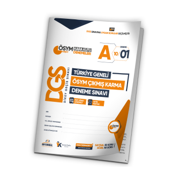 2026 DGS ÖSYM Arşivi Karma Kara Kutu Çıkmış Soru Türkiye Geneli D. Çözümlü Deneme 10/1.Kitapçık İnformal Yayınları