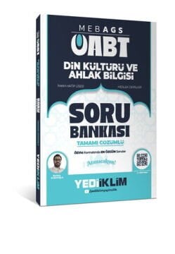 Yediiklim Yayınları 2026 MEB-AGS ÖABT Din Kültürü ve Ahlak Bilgisi Tamamı çözümlü Soru Bankası Burhan KARAKIŞLA