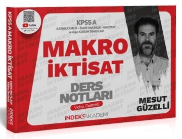 2025 KPSS A Grubu Makro İktisat Video Ders Notları - Mesut  Güzelli İndeks Akademi Yayıncılık