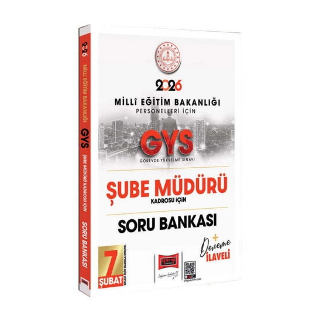 Yargı Yayınları 2026 MEB Personelleri İçin GYS Şube Müdürü Kadrosu İçin Deneme İlaveli Soru Bankası