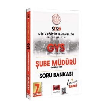 Yargı Yayınları 2026 MEB Personelleri İçin GYS Şube Müdürü Kadrosu İçin Deneme İlaveli Soru Bankası
