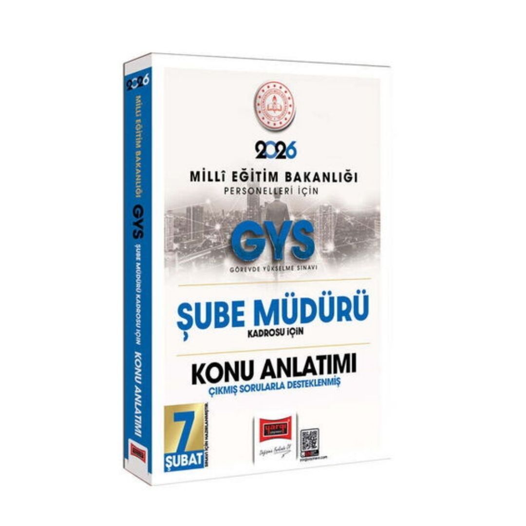 Yargı Yayınları 2026 MEB Personelleri İçin GYS Şube Müdürü Kadrosu İçin Çıkmış Sorularla Desteklenmiş Konu Anlatımı