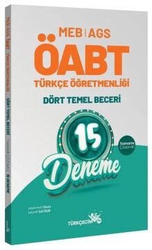 Türkçecim TV ÖABT MEB-AGS Türkçe Öğretmenliği Dört Temel Beceri 15 Deneme Çözümlü - Mehmet Uzun, Murat Sayılır Türkçecim TV - İADESİZ