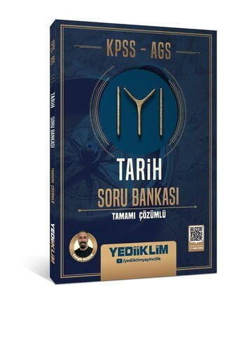 KPSS AGS Tarih Tamamı Çözümlü Soru Bankası Yediiklim Yayınları