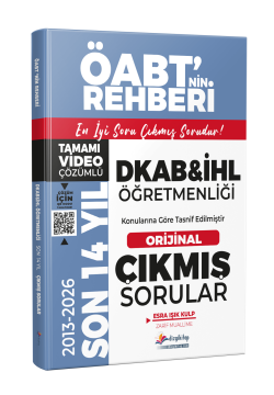 Dizgi Kitap 2027 MEB-AGS ÖABT DKAB İHL Son 14 Yıl Orijinal Video Çözümlü Çıkmış Sorular 4. Baskı Zarif Muallime Esra Işık Kulp