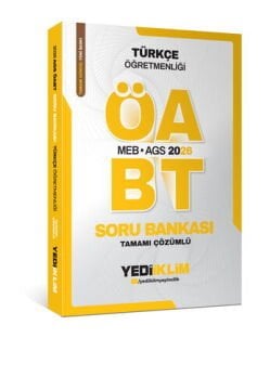 2026 MEB AGS ÖABT Türkçe Öğretmenliği Tamamı Çözümlü Soru Bankası Yediiklim Yayınları