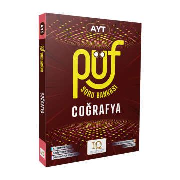 IQ Yayınları AYT PÜF Coğrafya Soru Bankası