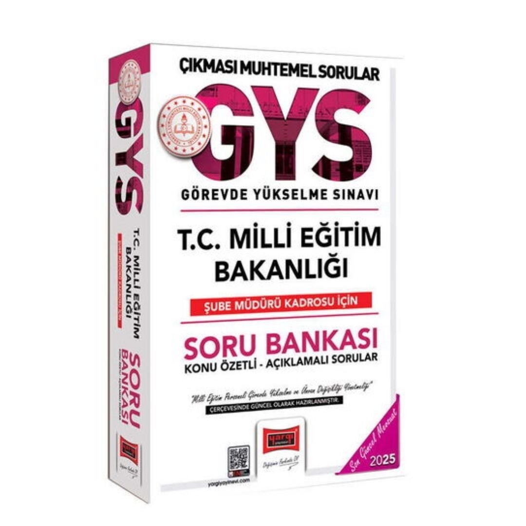 2025 T.C. Milli Eğitim Bakanlığı Şube Müdürü Kadrosu İçin Soru Bankası Yargı Yayınları