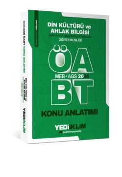 2026 MEB AGS ÖABT Din Kültürü Ve Ahlak Bilgisi Öğretmenliği  Konu Anlatımı Yediiklim Yayınları