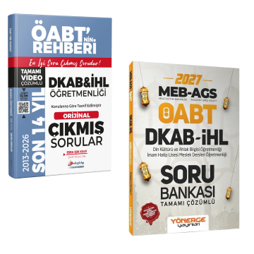 Dizgi Kitap 2027 MEB-AGS ÖABT DKAB İHL Son 14 Yıl Çıkmış Sorular ve Yönerge Yayınları Soru Bankası Seti