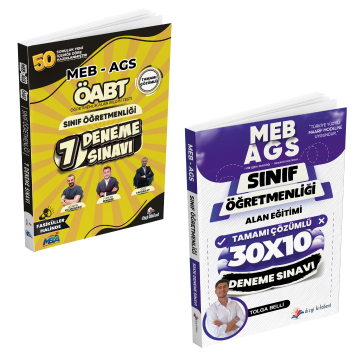 Dizgi Kitap 2025 Meb Ags ÖABT Sınıf Öğretmenliği Alan Bilgisi Tamamı Çözümlü 7 Deneme Sınavı ve Alan Eğitimi Tamamı Çözümlü 10 Deneme Sınavı Seti