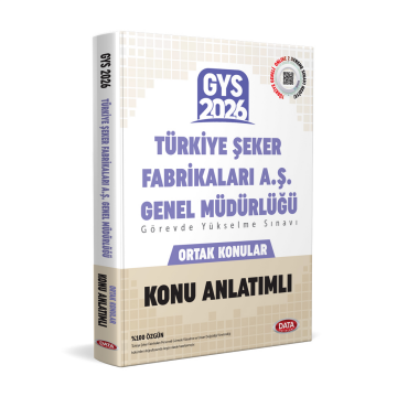 Türkiye Şeker Fabrikaları AŞ Genel Müdürlüğü GYS Konu Anlatımlı Data Yayınları