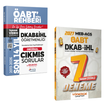 Dizgi Kitap 2027 MEB-AGS ÖABT DKAB İHL Son 14 Yıl Çıkmış Sorular ve Yönerge Yayınları 7 Deneme Seti