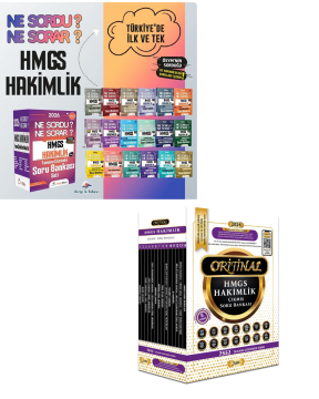 Dizgi Kitap 2026 Hukuk Atölyesi HMGS Hakimlik Ne Sordu Ne Sorar Soru Bankası Seti & Orijinal HMGS-Hakimlik Çıkmış Sorular Seti Yetki Yayınları 2'li Set