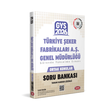 Türkiye Şeker Fabrikaları AŞ Genel Müdürlüğü GYS Soru Bankası - Karekod Çözümlü Data Yayınları