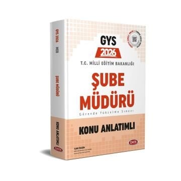 Data Yayınları 2026 Milli Eğitim Bakanlığı Şube Müdürü Görevde Yükselme Sınavı Konu Anlatımlı