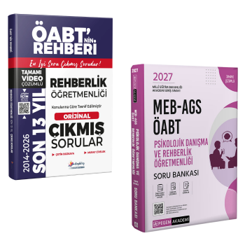 Dizgi Kitap 2027 MEB-AGS ÖABT Rehberlik Öğretmenliği Son 13 Yıl Çıkmış Sorular ve Pegem Yayınları Soru Bankası Seti