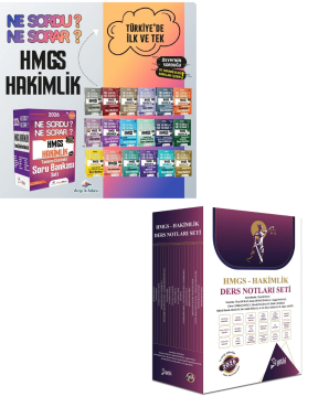 Dizgi Kitap 2026 HMGS Hukuk Atölyesi Hakimlik Ne Sordu Ne Sorar Soru Bankası Seti ve Yetki Yayınları HMGS ve Hakimlik Ders Notu Seti 2'li Set