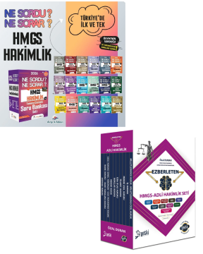 Dizgi Kitap 2026 Hukuk Atölyesi HMGS Hakimlik Ne Sordu Ne Sorar Soru Bankası Seti & HMGS Adli Hakimlik Ezberleten Seti Yetki Yayınları 2'li Set