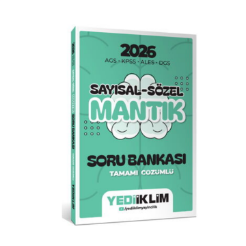 2026 AGS KPSS ALES DGS Sayısal Sözel Mantık Tamamı Çözümlü Soru Bankası Yediiklim Yayınları