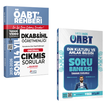 Dizgi Kitap 2027 MEB-AGS ÖABT DKAB İHL Son 14 Yıl Çıkmış Sorular ve Yediiklim Yayınları Soru Bankası Seti