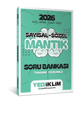 2026 AGS KPSS ALES DGS Sayısal Sözel Mantık Tamamı Çözümlü Soru Bankası Yediiklim Yayınları