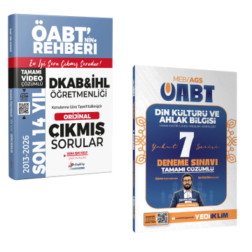 Dizgi Kitap 2027 MEB-AGS ÖABT DKAB İHL Son 14 Yıl Çıkmış Sorular ve Yediiklim Yayınları Yakut Serisi 7 Deneme Sınavı Seti