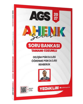 Yediiklim Yayınları 2027 AGS Ahenk Serisi Gelişim Psikolojisi, Öğrenme Psikolojisi ve Rehberlik Tamamı Çözümlü Soru Bankası