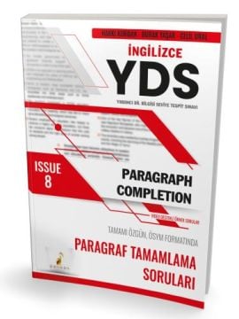 Pelikan Yayınları YDS İngilizce Paragraph Completion Issue 8
