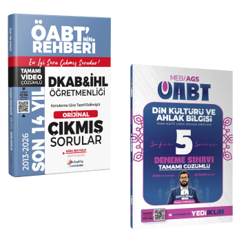 Dizgi Kitap 2027 MEB-AGS ÖABT DKAB İHL Son 14 Yıl Çıkmış Sorular ve Yediiklim Yayınları Safir Serisi 5 Deneme Sınavı Seti
