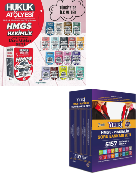 Dizgi Kitap 2026 Hukuk Atölyesi HMGS Hakimlik Çıkmış Soru Örnekli Ders Notları Seti & Hmgs ve Hakimlik Soru Bankası Seti Yetki Yayınları 2'li Set