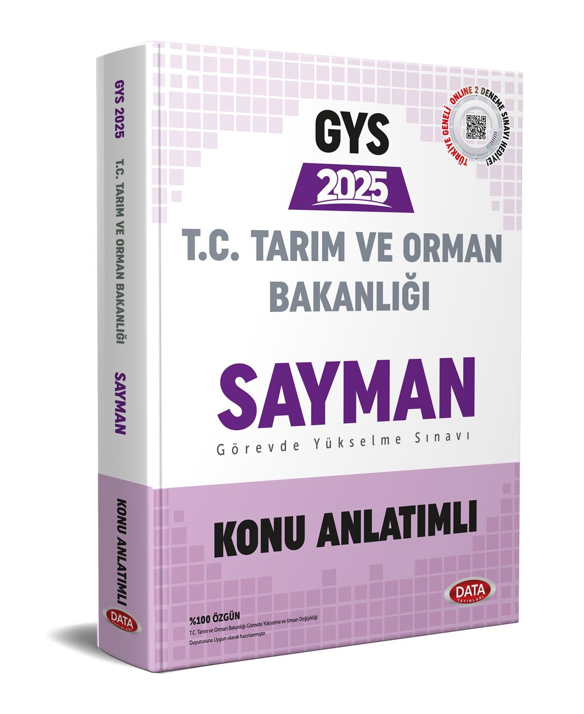 Tarım ve Orman Bakanlığı Sayman Görevde Yükselme Sınavı Konu Anlatımlı Data Yayınları