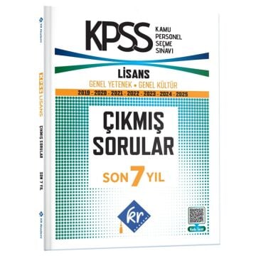 KPSS Genel Yetenek Genel Kültür Çıkmış Sorular Son 7 Yıl Kitapçıkları KR Akademi