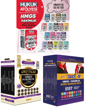 Dizgi Kitap 2026 Hukuk Atölyesi HMGS Hakimlik Çıkmış Soru Örnekli Ders Notları Seti & HMGS-Hakimlik Soru Bankası Seti & HMGS-Hakimlik Çıkmış Sorular Seti Yetki Yayınları Süper 3'lü Set