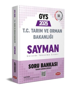 Tarım ve Orman Bakanlığı Sayman GYS Soru Bankası - Karekod Çözümlü Data Yayınları