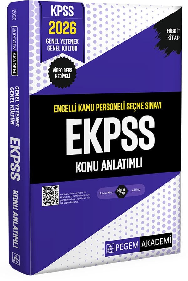 2026 E-KPSS Engelli Kamu Personeli Seçme Sınavı Konu Anlatımlı Pegem Yayınları