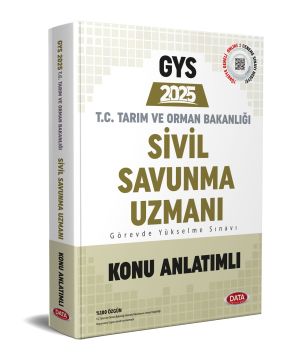 Tarım ve Orman Bakanlığı Sivil Savunma Uzmanı GYS Konu Anlatımlı Data Yayınları
