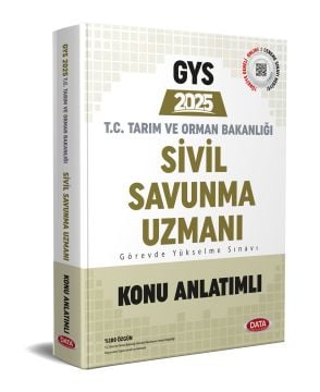 Data Yayınları GYS Tarım ve Orman Bakanlığı Sivil Savunma Uzmanı Konu Anlatımlı