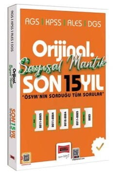 Yargı Yayınları 2026 KPSS AGS ALES DGS Orijinal Sayısal Mantık Son 15 Yıl Çıkmış Sorular
