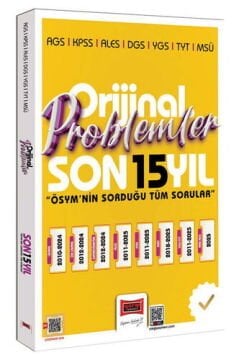 Yargı Yayınları 2026 KPSS AGS ALES DGS YGS TYT MSÜ Orijinal Problemler Son 15 Yıl Çıkmış Sorular