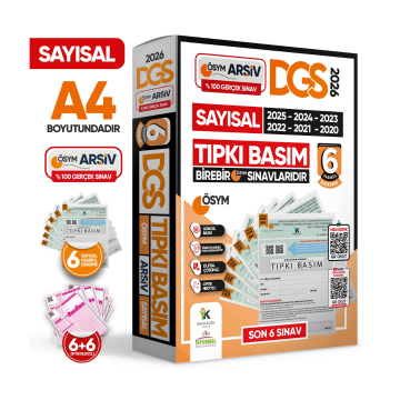 2026 DGS SAYISAL (SAY) ÖSYM Çıkmış Soru Tıpkı Basım 6lI Deneme TÜRKİYE GENELİ Dijital Çözümlü İnformal Yayınları
