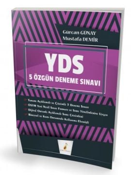 Pelikan Yayınları YDS İngilizce Çek Kopar 5 Özgün Deneme Sınavı Dijital Çözümlü