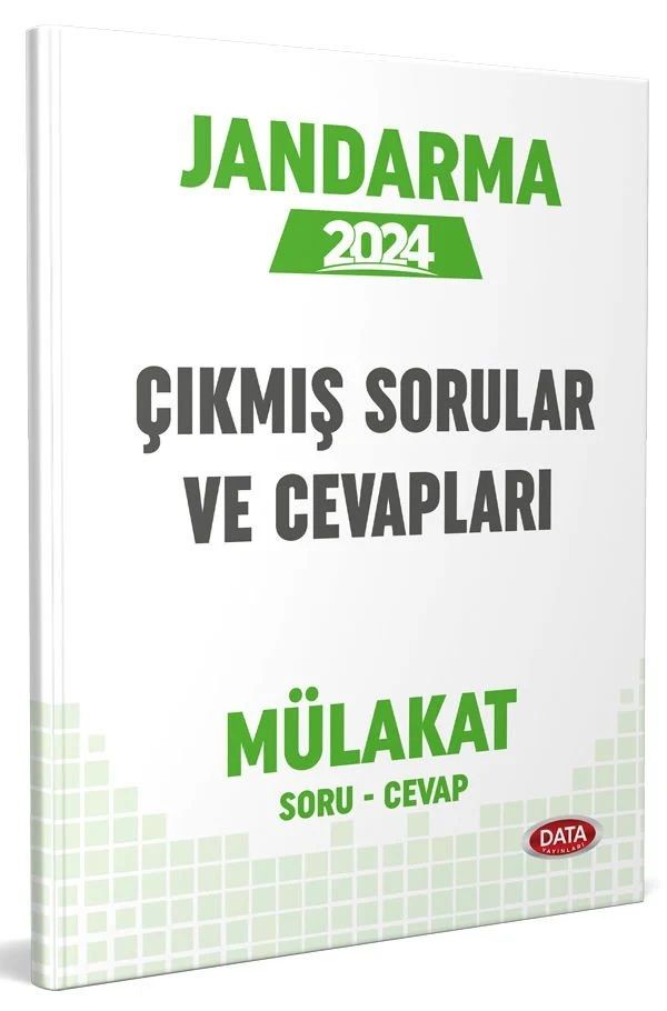 Jandarma Mülakat Çıkmış Sorular ve Cevapları Data Yayınları